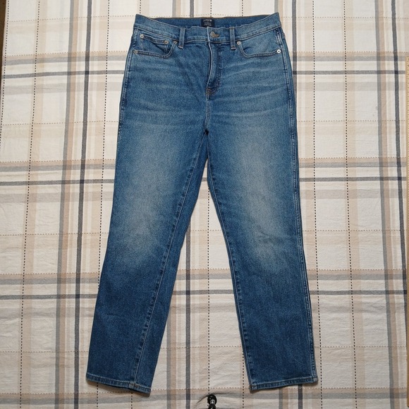 Denim - J.CREW‎ Classic Vintage Women's 29 High Rise Stretch Straight Leg Medium Wash
